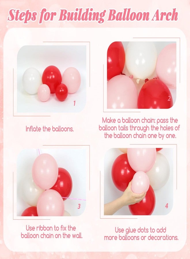 Leraqertra 138pcs Cherry Balloon Arch Kit with White Red Pink Green Long Balloons for Cherry Baby Shower Birthday Party Decorations - Image 3